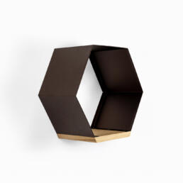 micro-libreria a parete Nest Ember Oak - ITAL homy