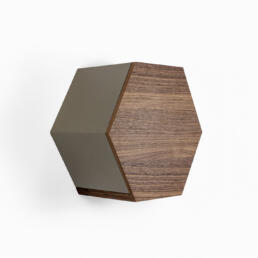 comodino chiuso sospeso Cell Dune Walnut - ITAL homy